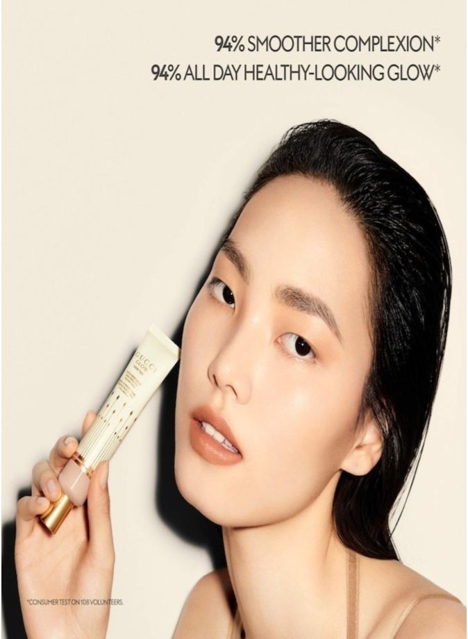 Gucci Glow Skin Tinted Moisturizer with Hyaluronic Acid & Bakuchiol 40ml – 47 - medium deep skin with neutral undertones Hydrating Radiant Coverage - Image 4